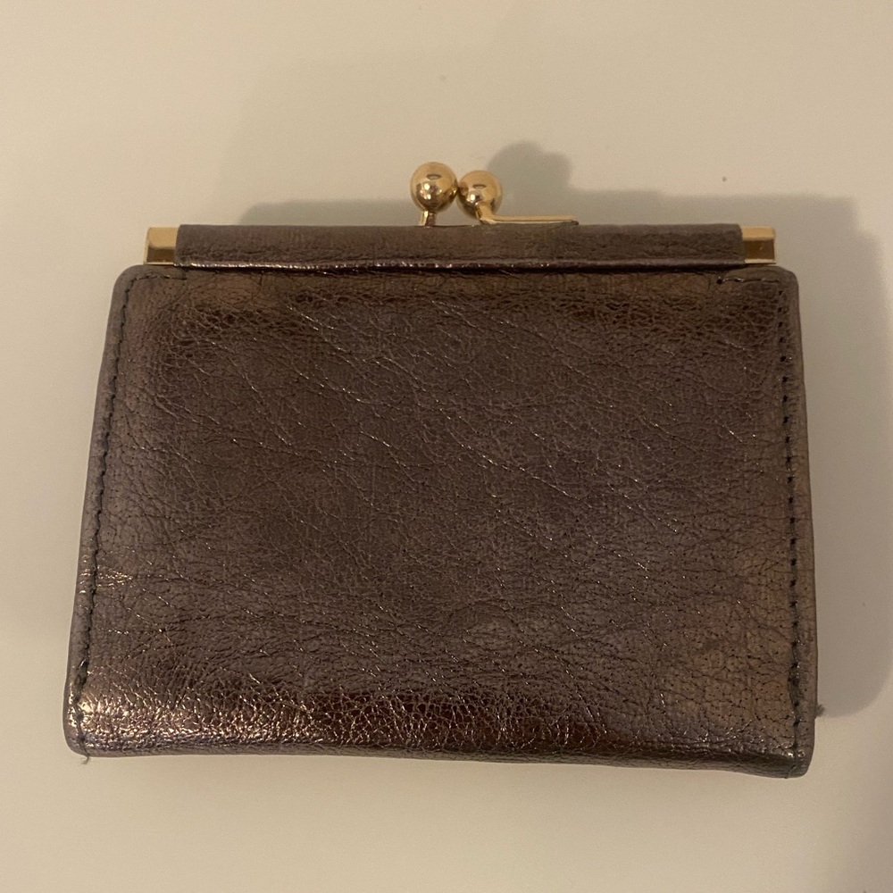 Carlos Falchi Rich Metallic Brown Leather Wallet - Picture 9 of 11